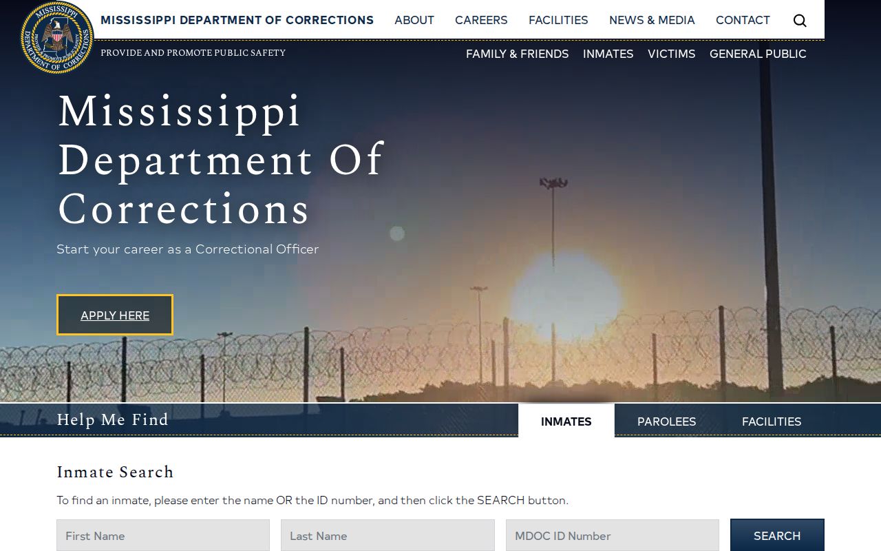 Covington County released inmate MDOC search forms