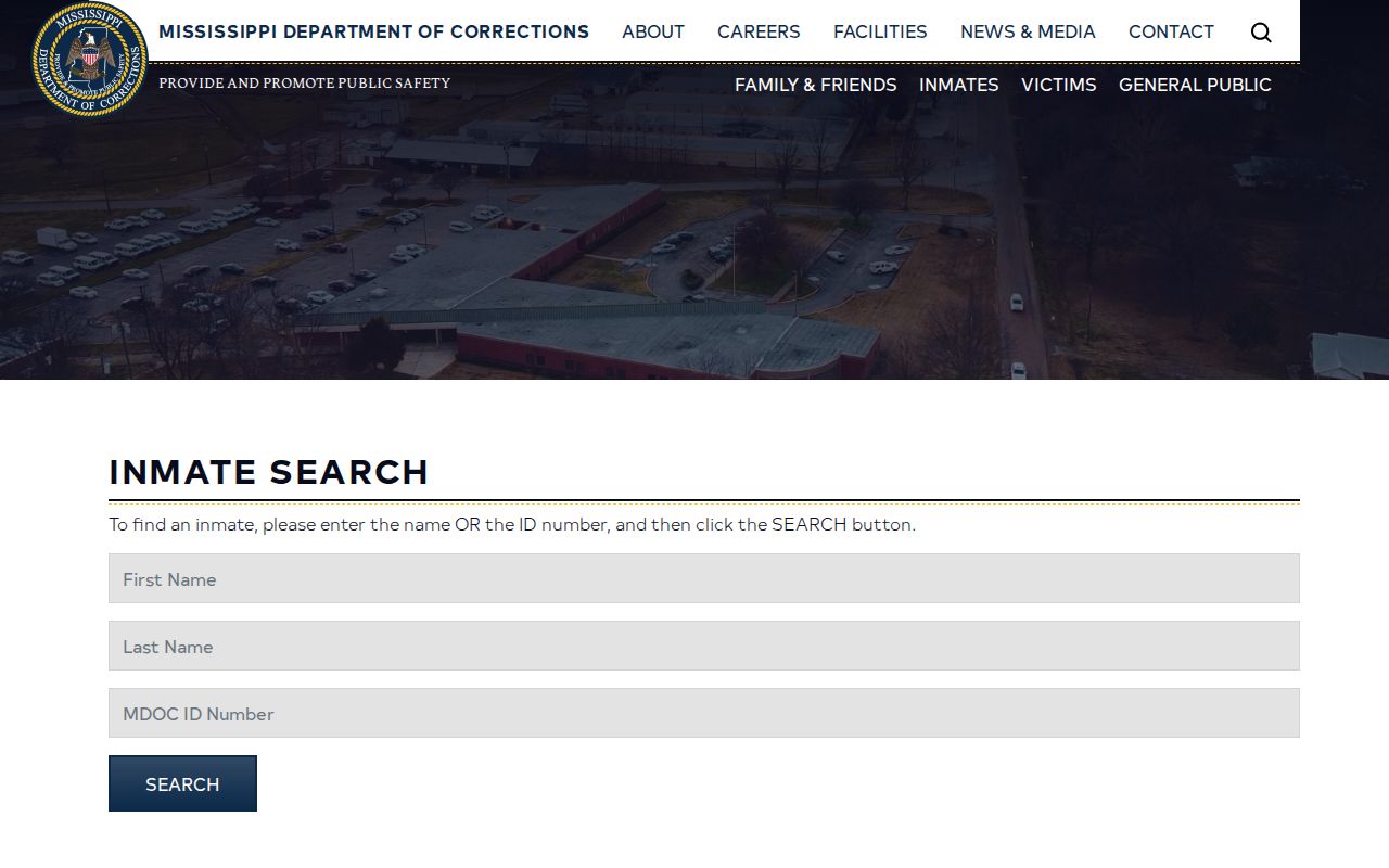 Covington County inmate release date search on the MDOC Inmate Search
